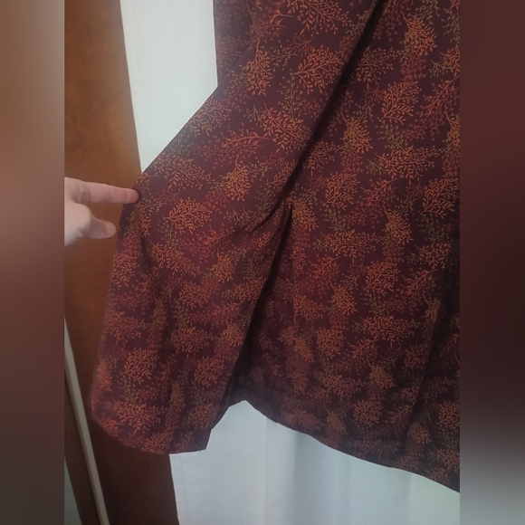 Vintage Michele Fairy Grunge Maxi Wrap Skirt Womens 6 Petite Fall Floral Forest - Picture 5 of 9